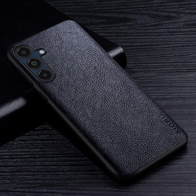 Leather Case For Samsung Galaxy M12 M13 M15 M33 M35 M55 F15 F12 C55 Retro Litchi Back Cover