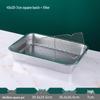 LIGIA Stainless Steel Rectangular Kitchen Basin & Lid