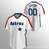 Camiseta de Béisbol de Algodón para Hombre Manga Corta Bordada Tema Espacial Top Unisex