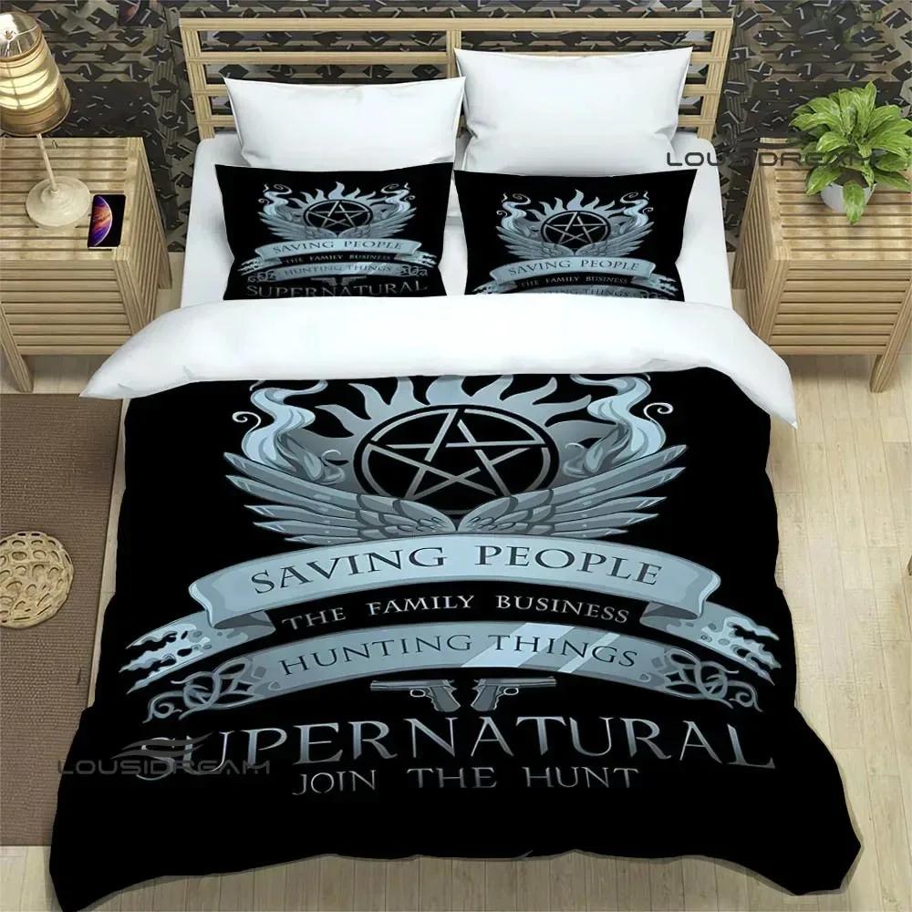 Supernatural – Mach mit bei der Jagd! Bettwäsche-Sets, exklusives Set mit Bettbezug, Bettdecke und Bettdecke – das perfekte Geschenk zum Geburtstag!