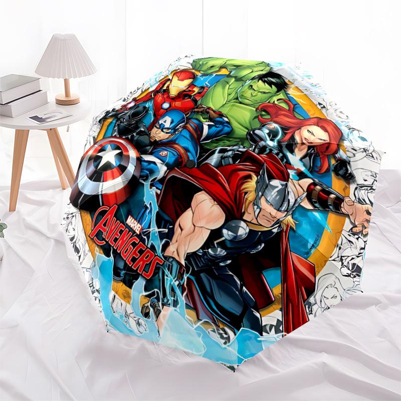 1pc Marvel Avengers Automatic Open/Close Umbrella - 8-Rib Stability - All-Season Everyday & Formal Use  Yy251022016