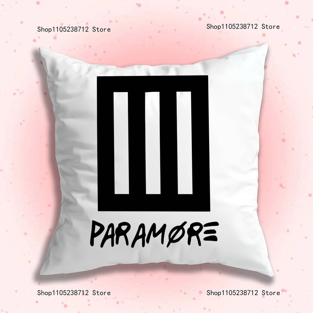 Band P-Paramore Pillow Case Plush Fabric Soft Pillowcase Double Sided Print Sofa Cushion Cover Throw
