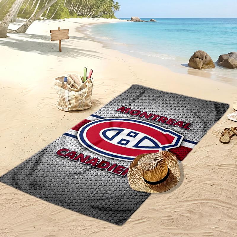 Montreal Canadiens Print Beach Towel Soft Portable Quick?dry Towel For Pool Summer Vacation Outdoor Sport