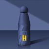 Schwarzer, faltbarer Sonnenschirm mit UV-Schutz – UV-Schutz für Damen mit individuellem Logo