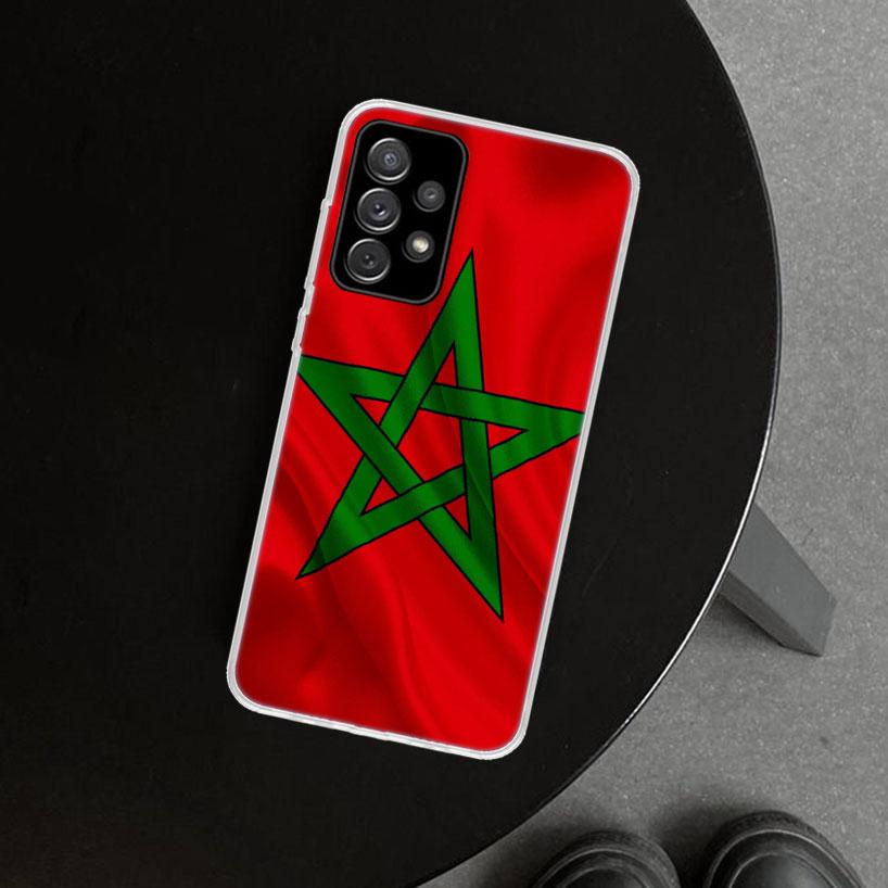 Marokko Flagge Reisepass Handyhülle für Samsung Galaxy A17 A16 A26 A36 A56 A57 A37 A15 A25 A35 A55 A14 A24 A34 A54 A13 A23 A33 A53