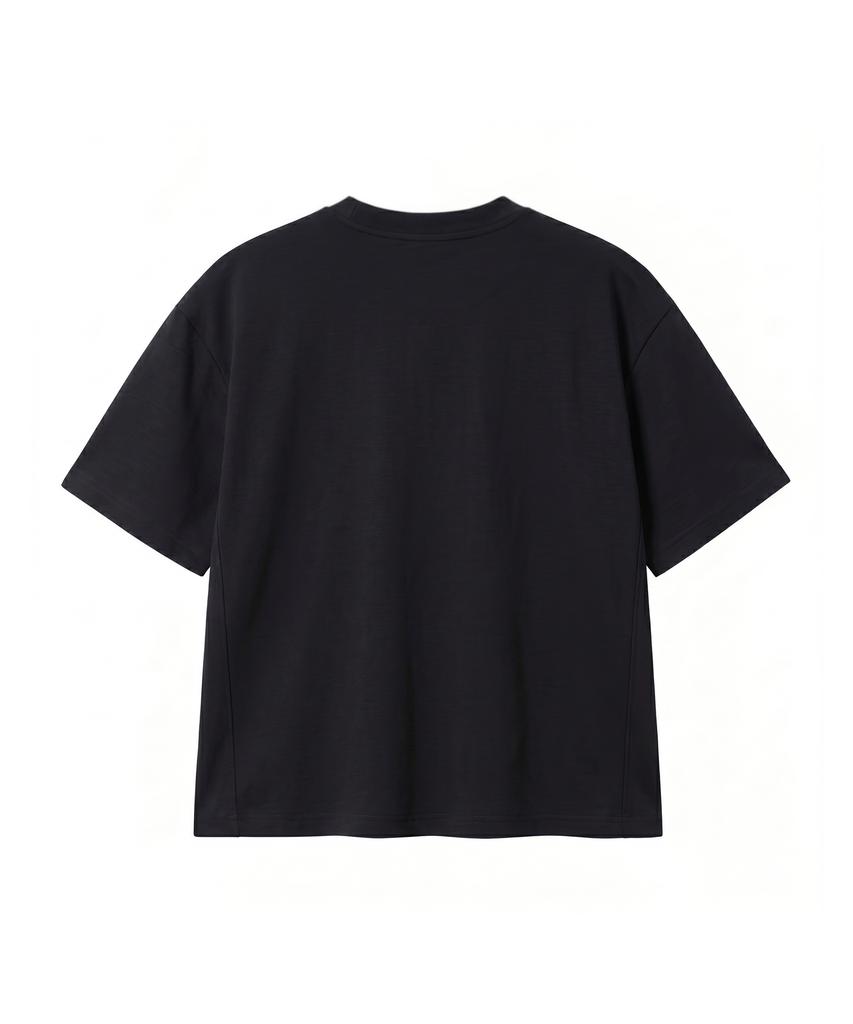 Noming Loose Fit Crop Easy Short Sleeve - Black