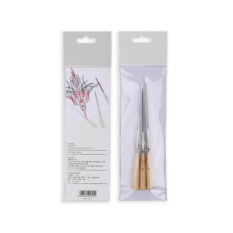 Pinceau de Détail Professionnel à Pointe Longue pour Peinture Aquarelle Huile Acrylique Gouache Illustrations Maquettes Figurines