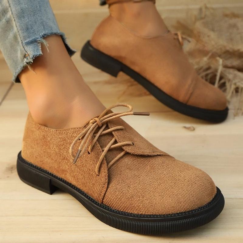 Fashion Large Size Casual Imitation Moccasin Women 2025 Spring New Side Lacing Fashion Casual Loafers Platform Shoes