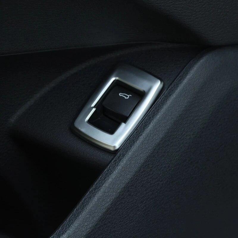 ABS Car Rear Tail Door Switch Button Decorative Frame Trim Fit For BMW X1 F48 X2 F47 2016- Auto Interior Accessories