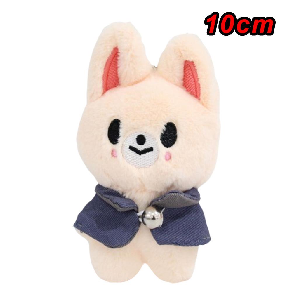 * Plush Toys 10cm Stray Kids Plush Wolf Chan Cartoon Stuffed Animal Plushies Doll Kawaii Companion for Kid Adults Fans Gift