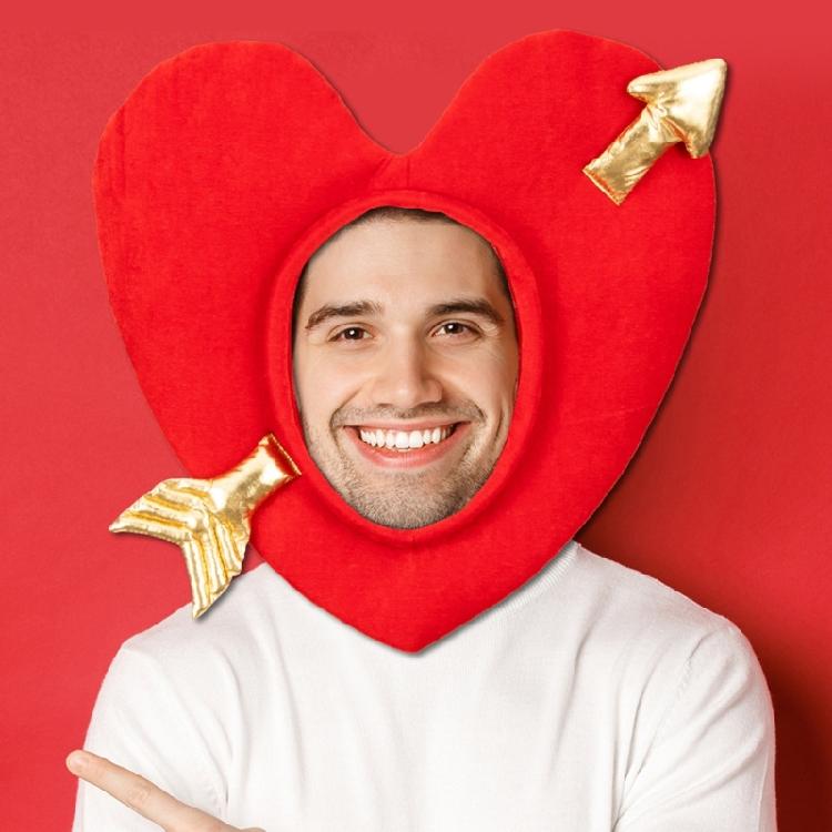 3D Love Arrow Hat for Masquerade Lovely Valentine Party Hat Funny Headgear Hat