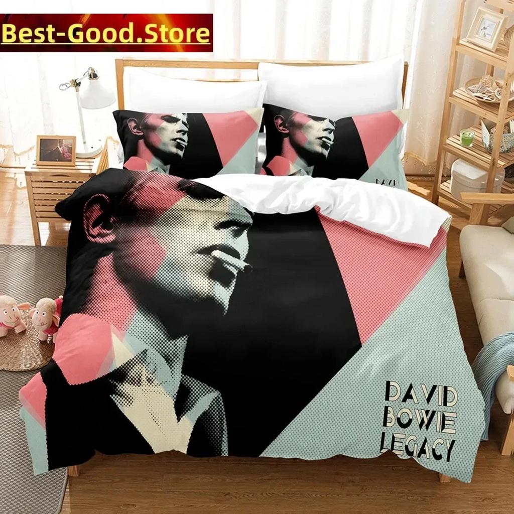 David Bovie Beding Set Printed Bed Linen Set With Pilowcase Bed Soft Duvet Cover Soft Single Double Quen Super King-Sized Dimensionsd Dimensions Bed
