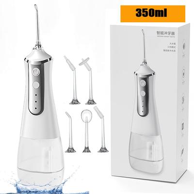 Ústní irigátor USB dobíjecí vodní nitěnka na čištění zubů přenosná dentální vodní tryska 350 ml