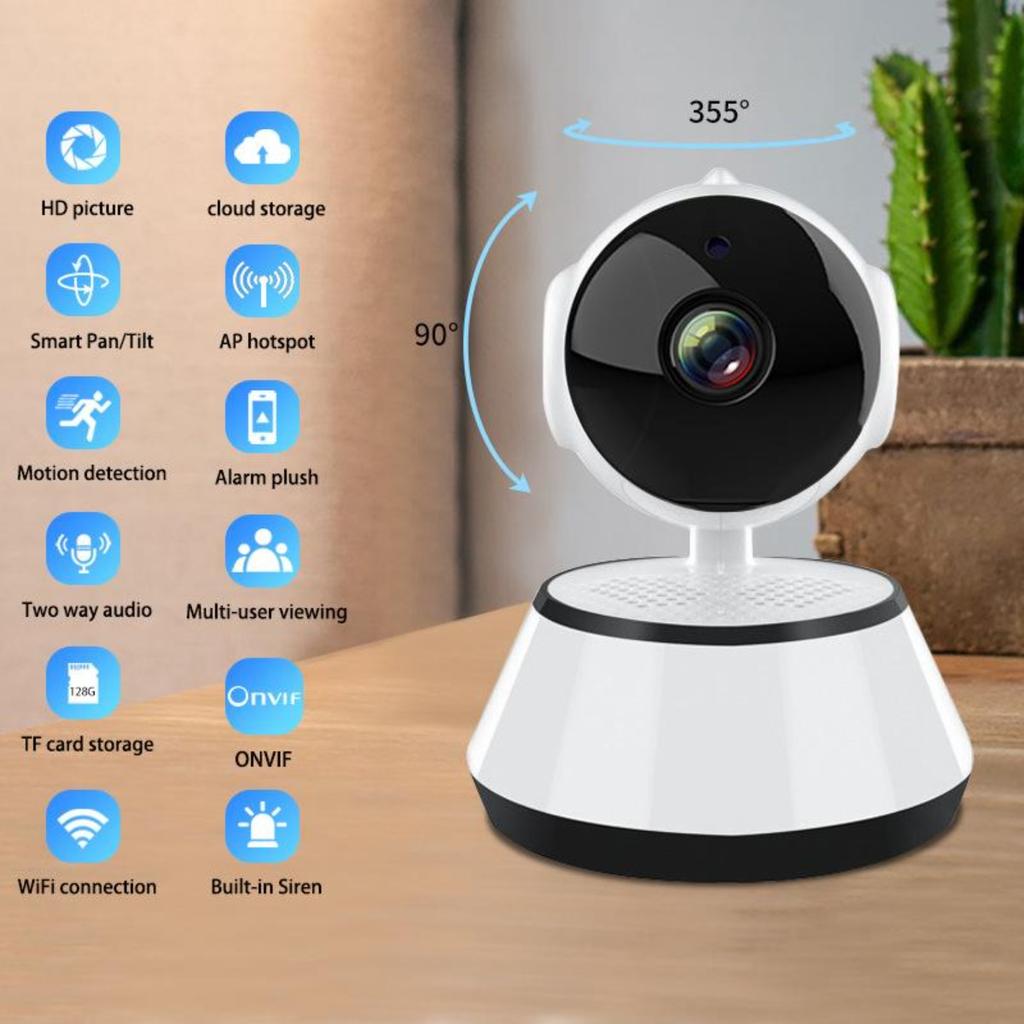 Home Surveillance Smart Camera WiFi Wireless CCTV Network IP Camera IR Night Vision Intelligent Tracking Baby Safety Monitor