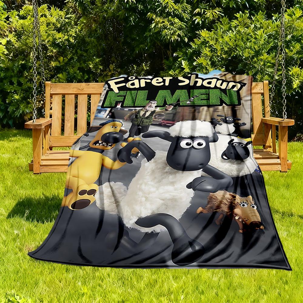 1 Stück Shaun das Schaf Hund Outdoor-Decke Leichtes Flanell, Weich & Warm, Ganzjahresnutzung für Sofa, Outdoor, Camping, Wohnzimmer041