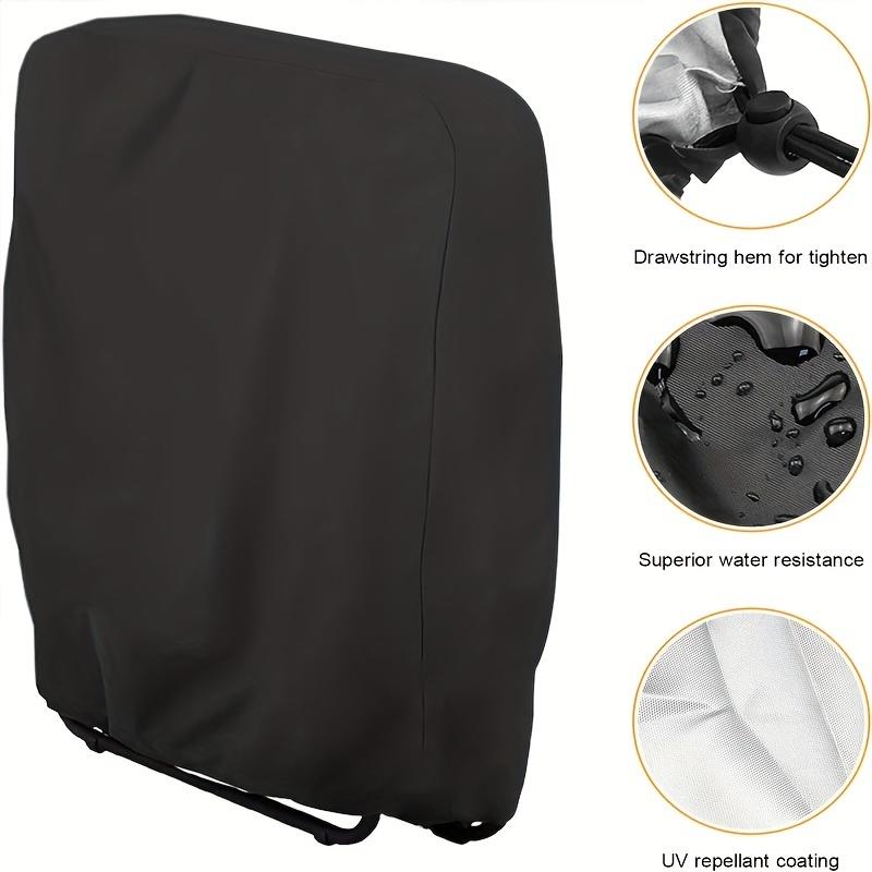 1PC All-Weather Outdoor Folding Chair Cover With Drawstring Buckle Pocket Waterproof And UV-Resistant Foldable Chair Protector Outdoor Chair Cover