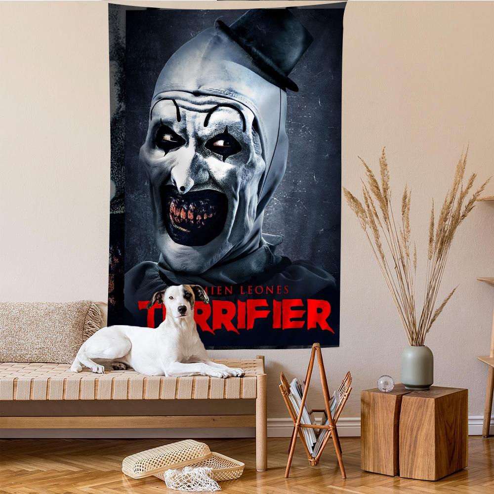 VIKAMA Gory Art Tapestry Theme Decorative Painting Living Room Tapestry Horror Theme Bedroom Decoration Halloween Gift