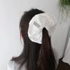 big point scrunchie (stripe_white lily)