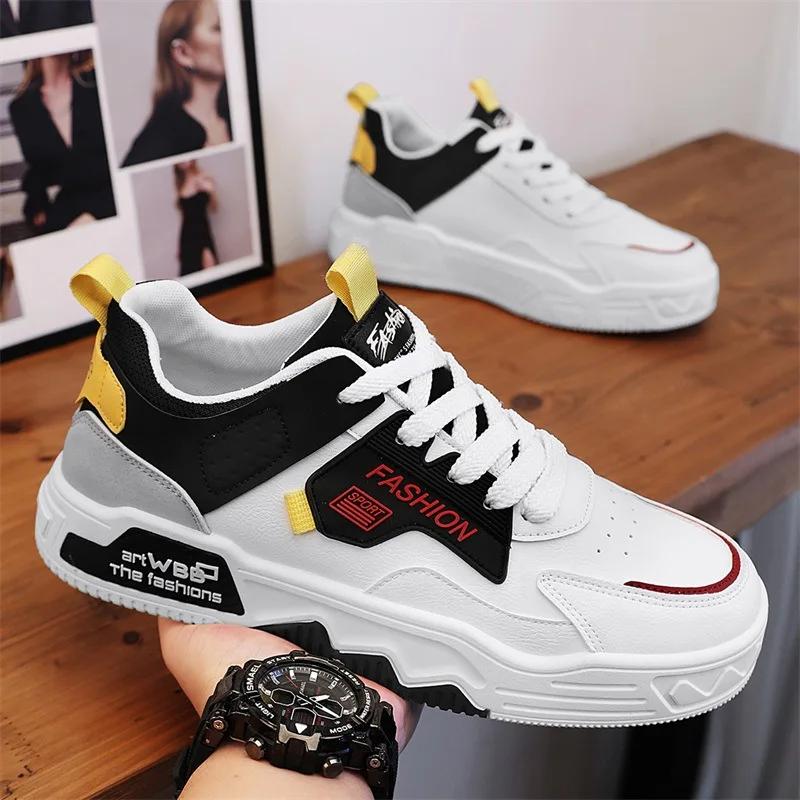Mode College-Stil Dicke Sohle Skateboardschuhe Neue Modische und Vielseitige Freizeitschuhe Outdoor Trendige Sportschuhe Sneakers