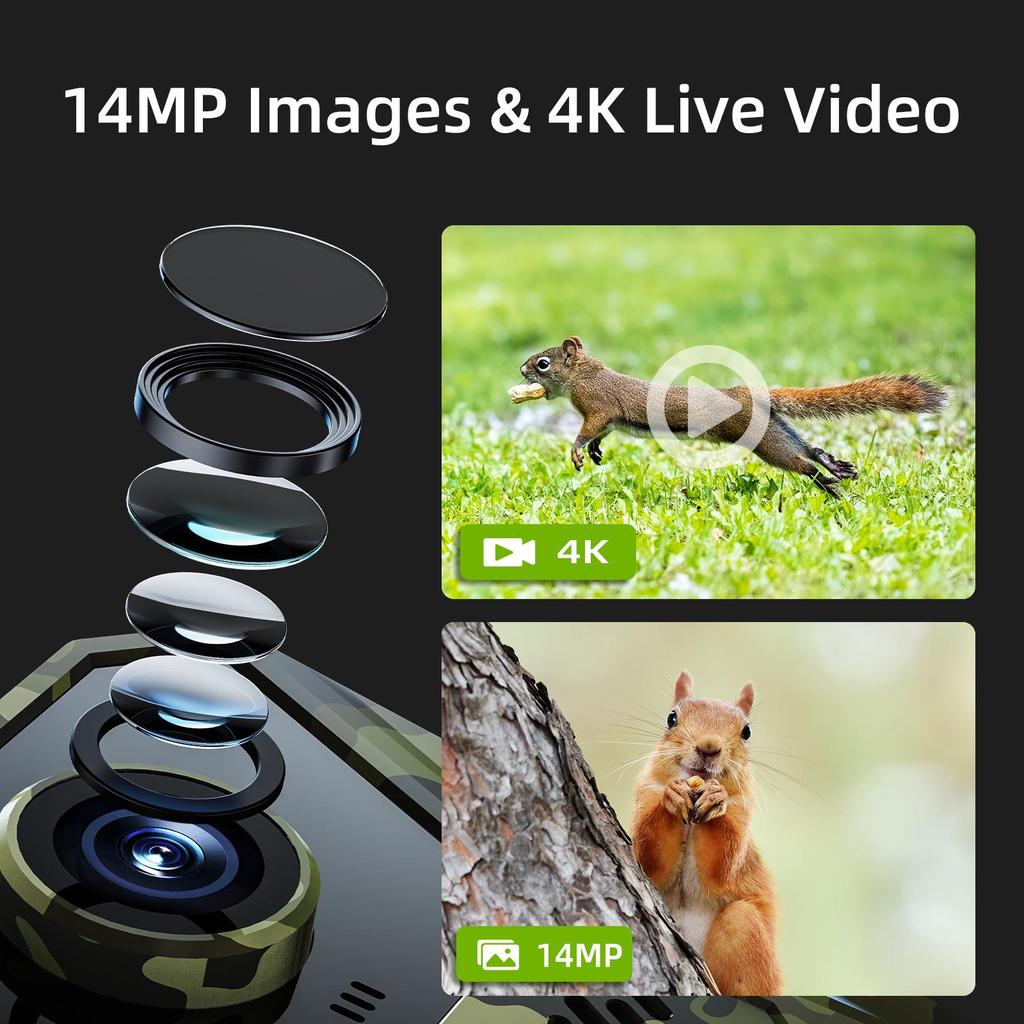 F8 4G Solárna HD Infračervená Nočné Videnie PIR Senzor Fotopasca