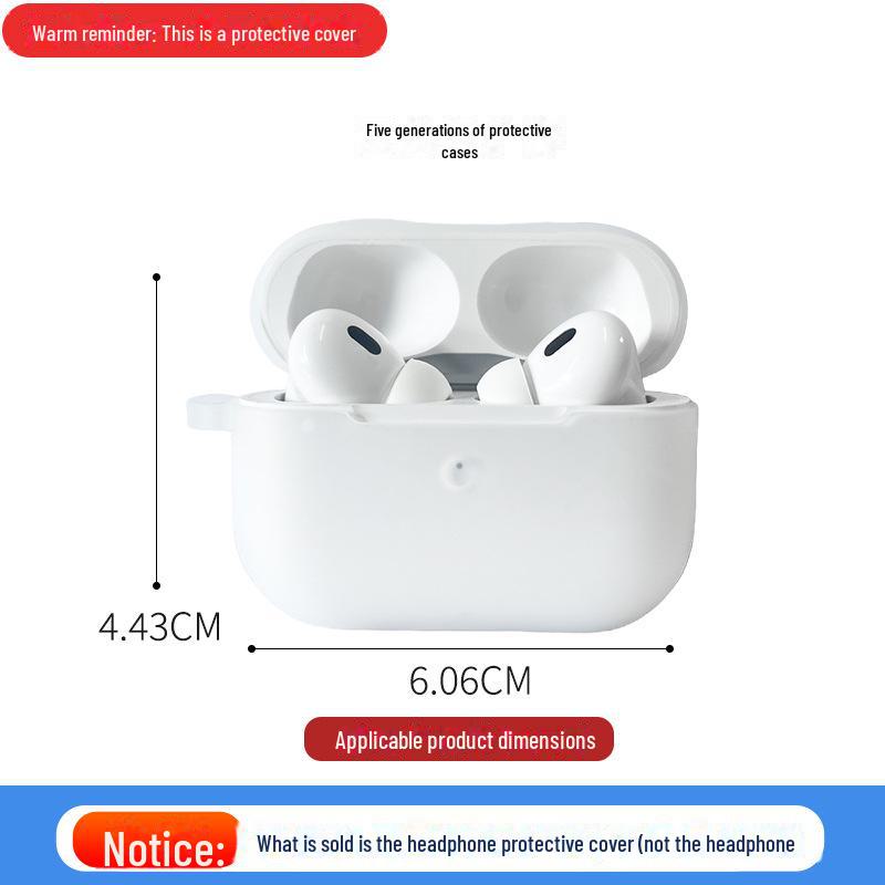 Apple Pro4 Bluetooth Headset Protective Silicone Soft Shell - Anti-fall Earphone Cover