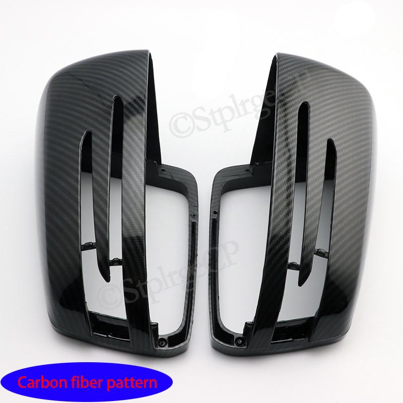 For Mercedes Benz B Class W246 2012-2018 Rearview Mirror Cover Bright Black Carbon Fiber Pattern Mirror Cover Mirror