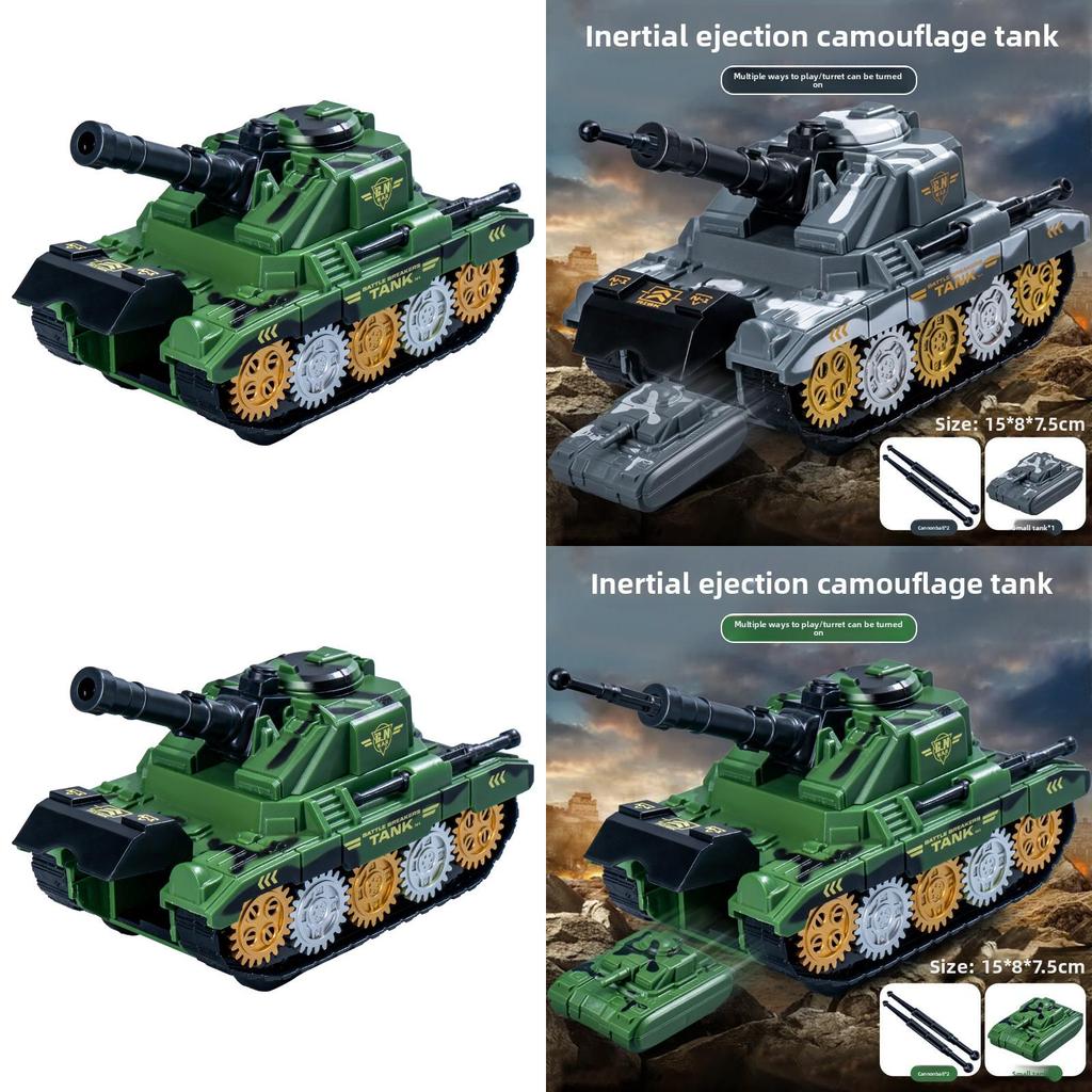 Kids Military Tank Toy With Inertia Drive For Boys Gift And Skill Development