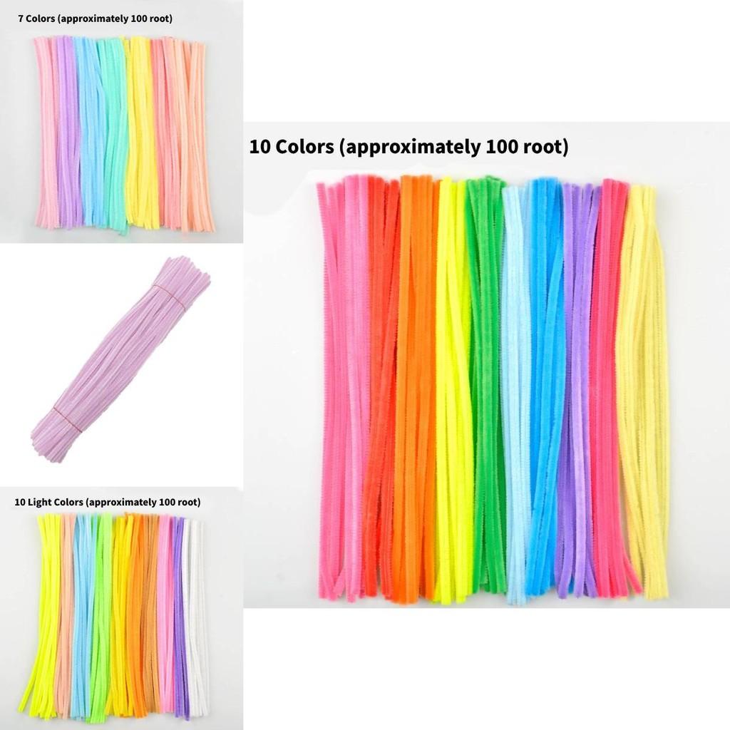 Bunte Bastel-Haarwurzel-Verdrehstäbchen für DIY-Projekte und kreatives Spielen 95g Packung
