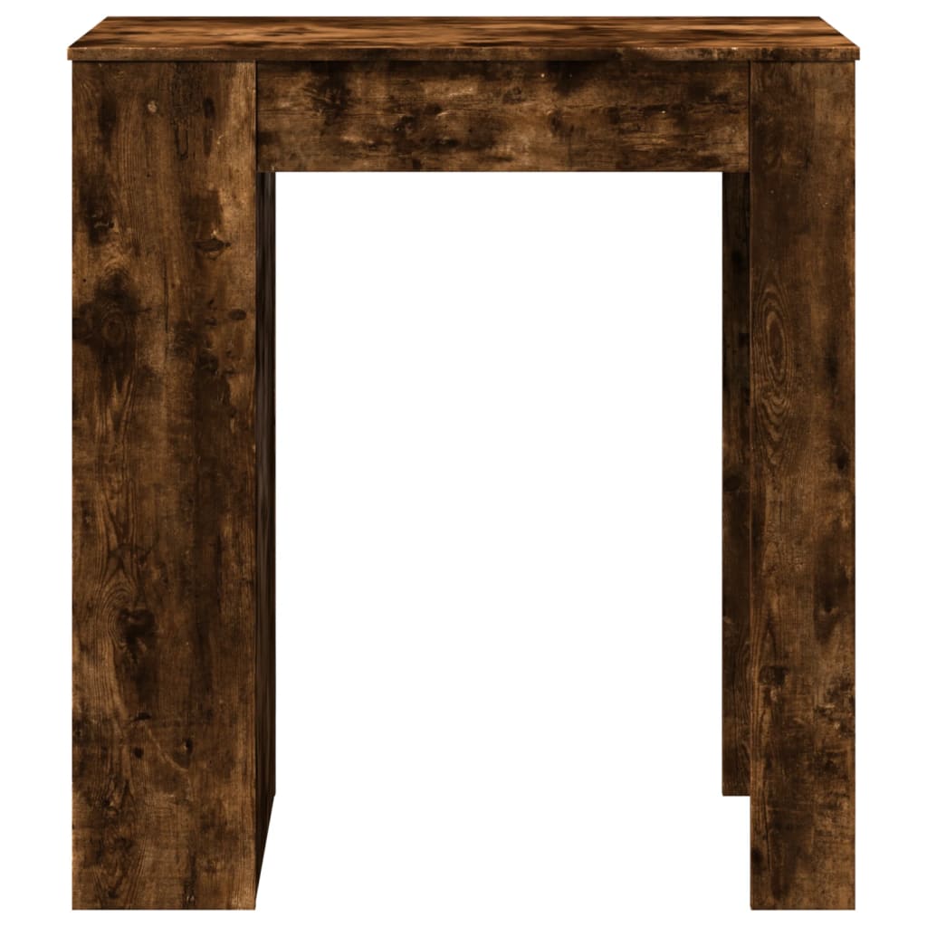 Vidaxl Bar Table With Shelves, Smoked Oak, 95X47X103.5 Cm