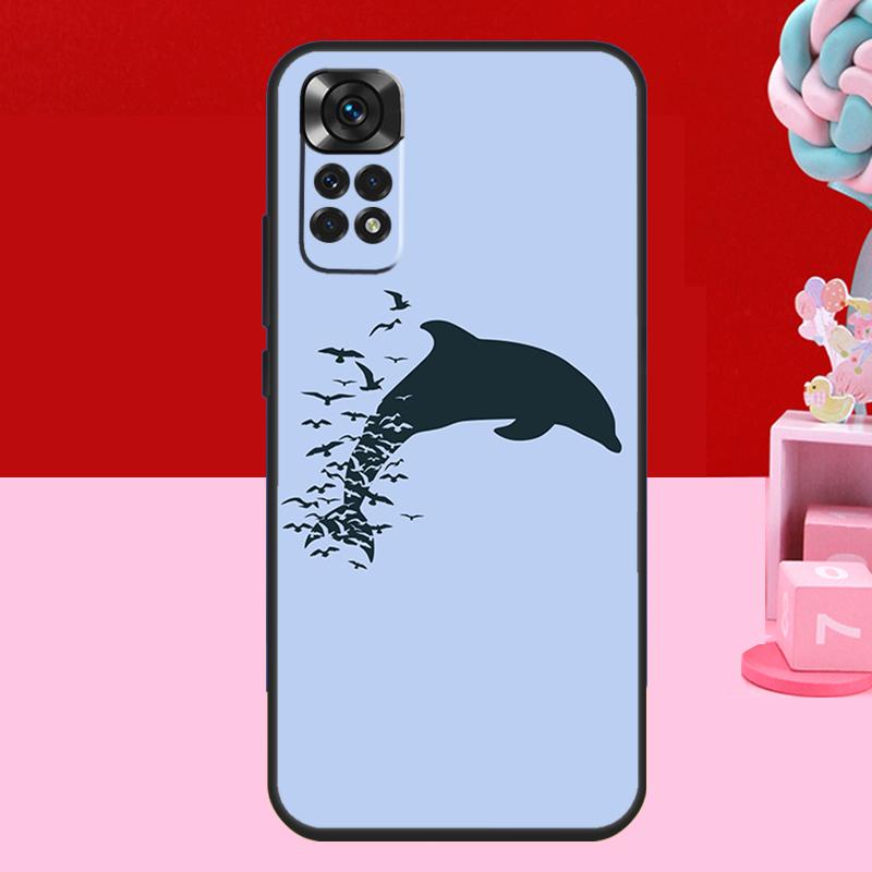 Delfin Hülle Für Xiaomi Redmi Note 14 13 12 11 10 15 Pro Plus Redmi 15 C 10C 12C 13C 14C Weiche Abdeckung