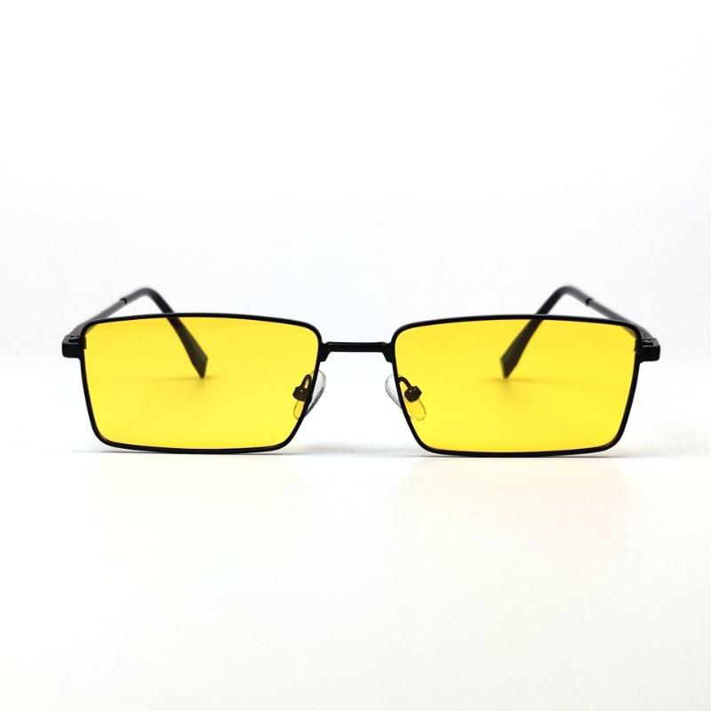 Mens Vintage Luxury Designer Sunglasses Yellow Lenses Night Vision Ultra Clear Fishing Mirror Driver Sun Eyeglasses
