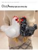 Cross-border Simulation Poultry Series: Rooster, Hen, Turkey, Black Chicken Plush Figurines