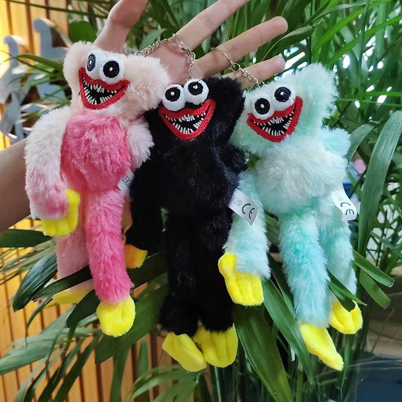 Peluche Poppy Playtime Huggy Wuggy Porte-clés Décoration Douce et Polyvalente pour Votre Sac, Voiture et Maison