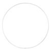 Metal Circle - CREOTIME - White - 15 Cm - Set of 10 - Indoor Use
