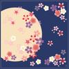 Hamamonyo Large Cloth Sakura Shizuka (Furoshiki 90cm)