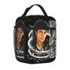 Michaels Pop King Jacksons Tote Insulated Lunch Bag Singer Hip Hop Handheld Food Bags Reusable Thermal Cooler Work Large Size