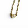 Great TIFFANY&Co. Necklace By the Yard 1P Diamond Necklace Around0.03ct AU750 Used