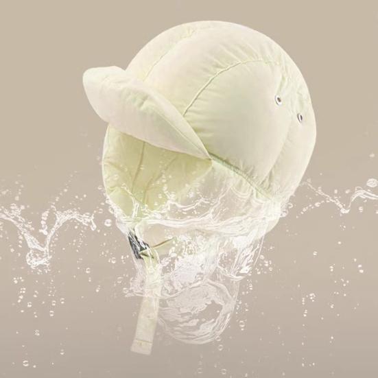 Lei Feng Hat Solid Color Autumn Winter Down Hat Windproof Design Adjustable Buckle Cold