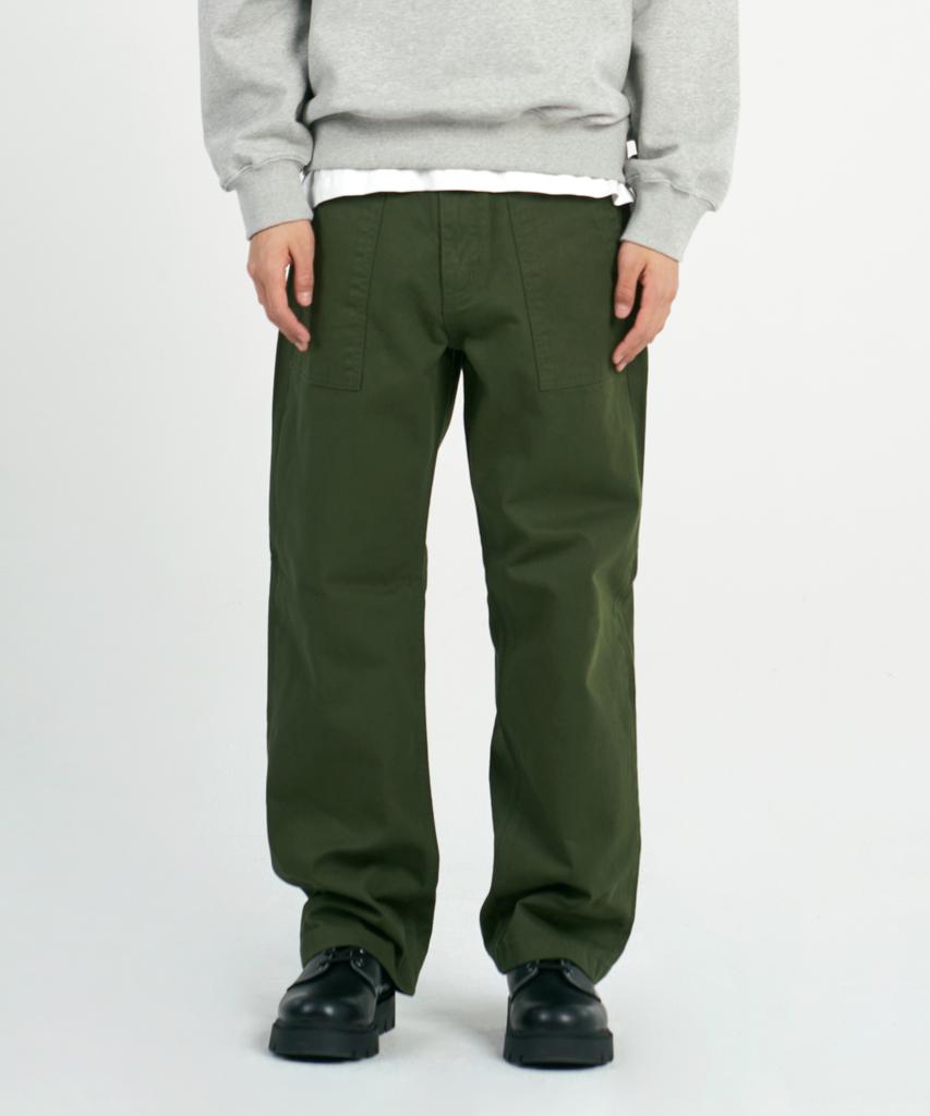 DENMADE Den1962 Fatigue Cotton Pants Wide Fit (Khaki)
