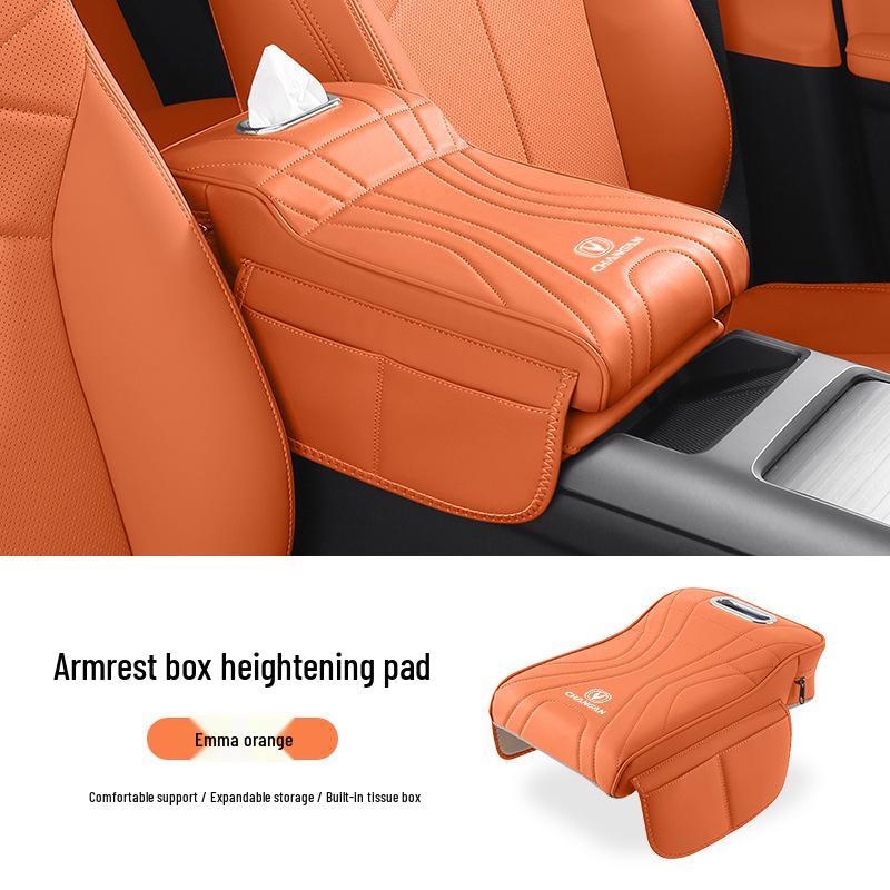 Changan Qiyuan Armrest Box Heightening Pad & Console Cover with Storage for Car Accessories