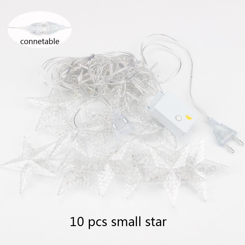 3.5M Star Fairy Lights Christmas Star String Lamp Garland Led Curtain Wedding/Home/Party/Garden/Birthday Decoration Lighting ARI