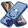 Case for iPhone 18 Pro Max, Silicone Protection with Magnetic Ring - Navy Blue