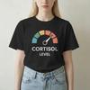 Hipster Cortisol Levels Gauge TShirts Unisex Unisex Round Neck Pure Cotton T Shirts Humor Short Sleeve Tee Shirt Birthday Clothing