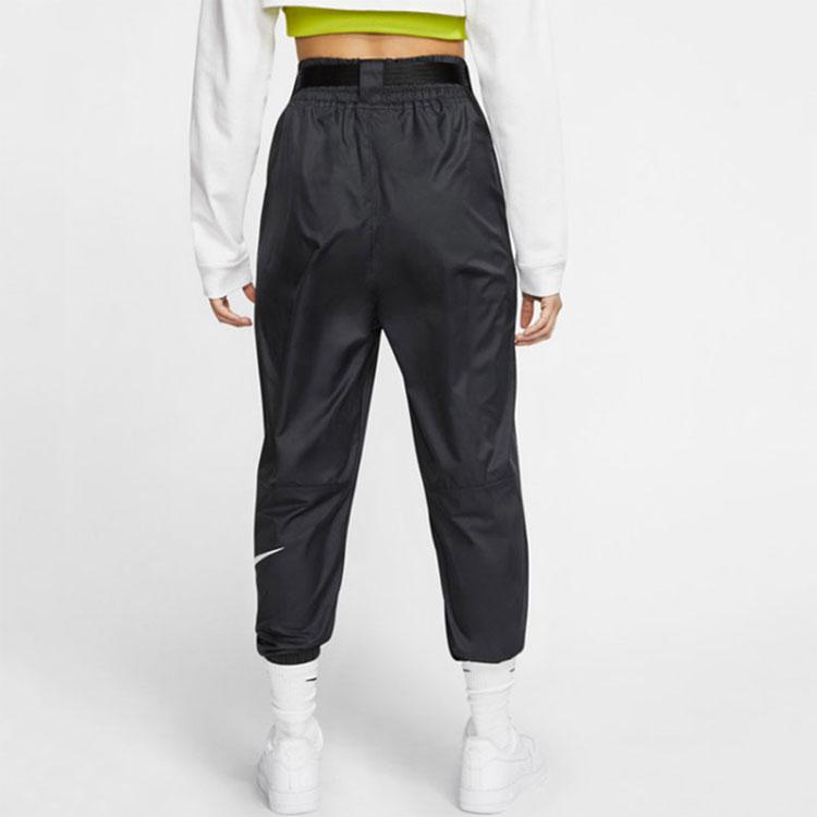 Nike Pantalones Deportivos Largos con Bolsillo y Logo de Bloques de Color para Mujer Negro DB3867-010