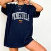 Distressed Venezuela Unisex T-Shirt Vintage Varsity Stil Venezolanische Flagge Grafik-T-Shirt Lateinamerika Geschenk Bedrucktes T-Shirt Oberteile