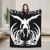 Death Note Near and Mello Flannel Blanket  Super Soft Throw Blanket for Living Room Airplane Travel Bedspread Sofa Bed Cover
