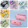 2024 Large Capacity Canvas Pencil Case For Students With Multiple Colors And Compartments