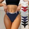 Bumbac Sexy Chiloți Tangas cu Talie Joasă cu Ață Mărime Mare Sport Fitness Respirabili pentru Femei