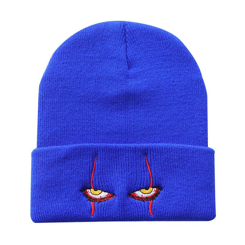 Clown Eyes Knitted Hat Warm Hip Hop Neutral Hat Personalized Women's Hat