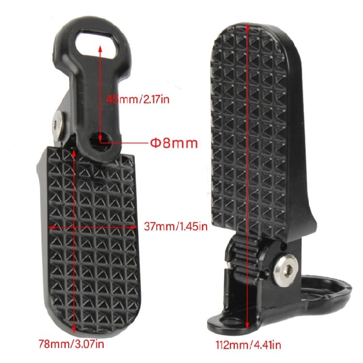 Electric Scooter Anti Slip Folding Footrest for Electric Scooter Rear Pedals